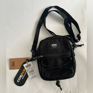 NEW Vans Black Bail Shoulder Bag Small - Bungee Cord Cordura Rip Stop WITH TAGS!